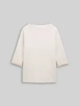 TOM TAILOR Damen Plus Size - Sweatshirt mit Stehkragen, beige, Meliert – Bild 3