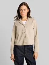 TOM TAILOR Damen Regular Fit Jacke mit Brusttaschen, grau, Uni – Bild 4