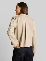 TOM TAILOR Damen Regular Fit Jacke mit Brusttaschen, grau, Uni – Bild 5