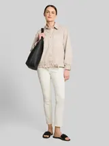TOM TAILOR Damen TTLENE SLIM CROPPED Jeans, weiß, Uni – Bild 4