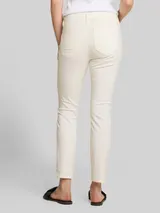 TOM TAILOR Damen TTLENE SLIM CROPPED Jeans, weiß, Uni – Bild 5