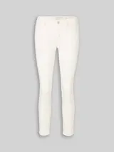 TOM TAILOR Damen TTLENE SLIM CROPPED Jeans, weiß, Uni – Bild 3