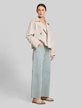 TOM TAILOR Damen TTNELMA CULOTTE Jeans mit Streifenmuster, blau, Uni – Bild 4