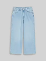 TOM TAILOR DENIM Damen TTMIJA CULOTTE Jeans, blau, Uni – Bild 3