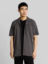 TOM TAILOR Herren Regular Fit Jerseyhemd mit Brusttaschen, grau, Meliert – Bild 4