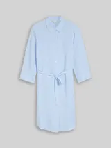 TOM TAILOR Damen Plus Size - Blusenkleid mit Leinenanteil, blau, Gestreift – Bild 3