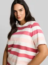 TOM TAILOR Damen Plus Size - T-Shirt aus Baumwolle, rot, Uni – Bild 6