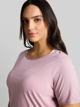 TOM TAILOR Damen Plus Size - T-Shirt aus Baumwolle, rosa, Uni – Bild 6