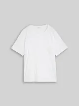 TOM TAILOR Damen Plus Size - Boxy Fit T-Shirt mit Brusttasche, weiß, Uni – Bild 3