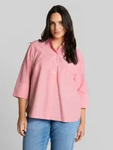 TOM TAILOR Damen Plus Size - Hemdbluse mit Streifenmuster, rosa, Gestreift – Bild 4