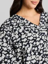 TOM TAILOR Damen Plus Size - Bluse aus Viskose, blau, Gemustert – Bild 6