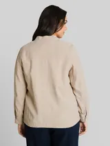 TOM TAILOR Damen Plus Size - Loose Fit Bomberjacke mit Brusttaschen, grau, Uni – Bild 5