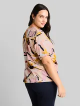 TOM TAILOR Damen Plus Size - Bluse mit Muster, rosa, Geblümt – Bild 5