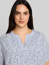 TOM TAILOR Damen Plus Size - Bluse mit Muster, weiß, Gemustert – Bild 6