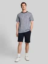 TOM TAILOR Herren Seersucker Shorts mit elastischem Bund, blau, Uni – Bild 4