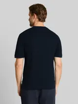 TOM TAILOR Herren Strickpullover mit Rippstruktur, blau, Uni – Bild 5