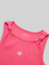 TOM TAILOR Mädchen Ripp Top mit Knoten-Detail, rosa, Uni – Bild 4