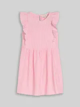 TOM TAILOR Mädchen Mini-Kleid mit Streifenmuster, weiß, Gestreift – Bild 3