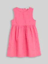 TOM TAILOR Mädchen Mini-Kleid mit Stickerei, rosa, Uni – Bild 3