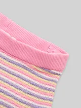 TOM TAILOR Mädchen Shorts in Häkel-Optik, rosa, Gestreift – Bild 4