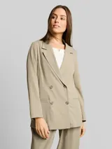 TOM TAILOR Damen Loose Fit Blazer mit Taschen, grün, Uni – Bild 4