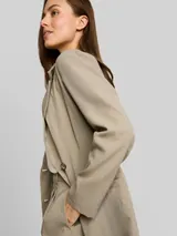 TOM TAILOR Damen Loose Fit Blazer mit Taschen, grün, Uni – Bild 6