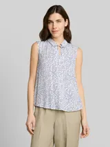 TOM TAILOR Damen Blusentop mit Muster, weiß, Gemustert – Bild 4
