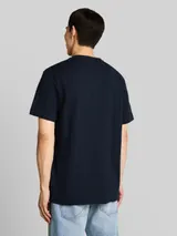 TOM TAILOR Herren T-Shirt aus Baumwolle, blau, Uni – Bild 5