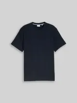 TOM TAILOR Herren T-Shirt aus Baumwolle, blau, Uni – Bild 3