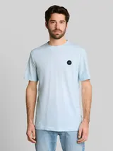 TOM TAILOR Herren Piqué T-Shirt mit Logo-Badge, blau, Gestreift – Bild 4