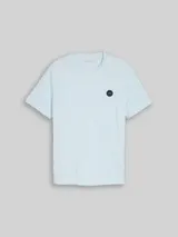 TOM TAILOR Herren Piqué T-Shirt mit Logo-Badge, blau, Gestreift – Bild 3