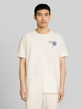TOM TAILOR Herren T-Shirt mit Stickerei, braun, Uni – Bild 4
