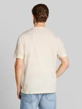 TOM TAILOR Herren Henley T-Shirt im Used-Look, braun, Uni – Bild 5