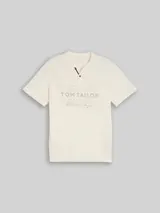 TOM TAILOR Herren Henley T-Shirt im Used-Look, braun, Uni – Bild 3