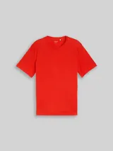 TOM TAILOR Herren T-Shirt aus Baumwolle, rot, Uni – Bild 3