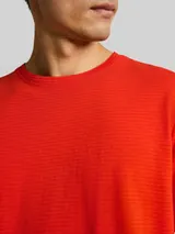 TOM TAILOR Herren T-Shirt aus Baumwolle, rot, Uni – Bild 6