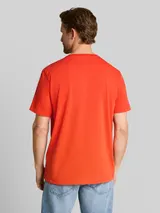 TOM TAILOR Herren T-Shirt im Used-Look, rot, Uni – Bild 5