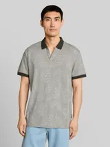 TOM TAILOR Herren Jacquard Poloshirt mit Muster, grün, Gemustert – Bild 4