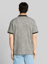 TOM TAILOR Herren Jacquard Poloshirt mit Muster, grün, Gemustert – Bild 5