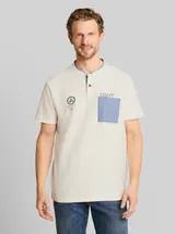 TOM TAILOR Herren Poloshirt mit Brusttasche, braun, Uni – Bild 4