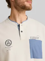 TOM TAILOR Herren Poloshirt mit Brusttasche, braun, Uni – Bild 6