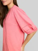 TOM TAILOR Damen Blusenshirt mit Spitzendetails, rosa, Uni – Bild 6