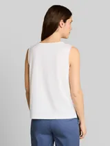 TOM TAILOR Damen Top mit Blumenmuster, weiß, Uni – Bild 5