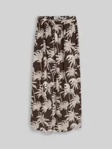 TOM TAILOR DENIM Damen Maxi-Rock aus Viskose, braun, Gemustert – Bild 3
