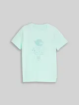 TOM TAILOR Jungen T-Shirt mit Löwen-Print, grün, Uni – Bild 3