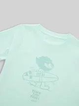 TOM TAILOR Jungen T-Shirt mit Löwen-Print, grün, Uni – Bild 4
