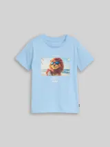 TOM TAILOR Jungen T-Shirt mit Foto-Print, blau, Uni – Bild 3