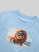 TOM TAILOR Jungen T-Shirt mit Foto-Print, blau, Uni – Bild 4