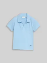 TOM TAILOR Jungen Poloshirt mit Struktur, blau, Uni – Bild 3