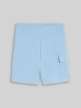TOM TAILOR Jungen Cargo Sweat-Shorts, blau, Uni – Bild 3